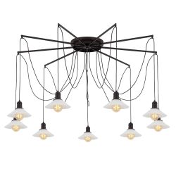 Citilux Эдисон CL451292 Люстра паук Венге