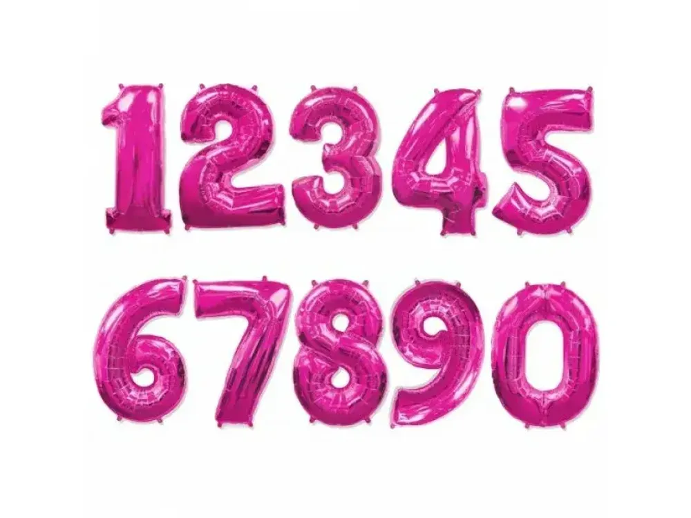 Цифра Фуксия 102см на выбор