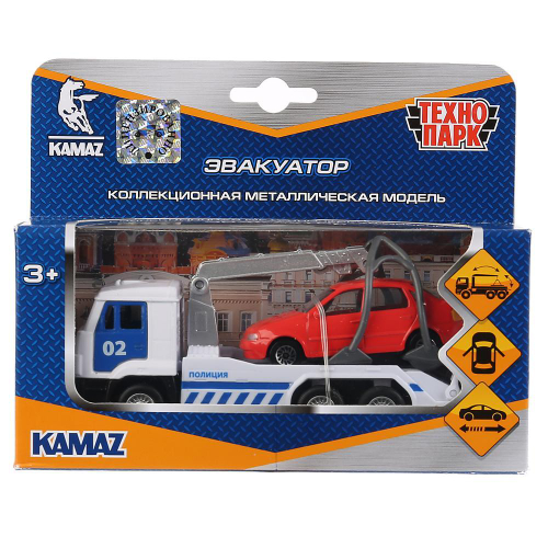 Машина KAMAZ ЭВАКУАТОР, 12 см