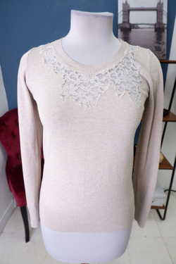 Джемпер Kira Plastinina с кружевом 48 размер