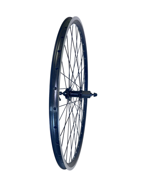 Колесо заднее 28-29" TRIX ал. дв.  чер. / Втулка: ал. ДИСК касс. 8-10 ск. эксц. чер. 14877
