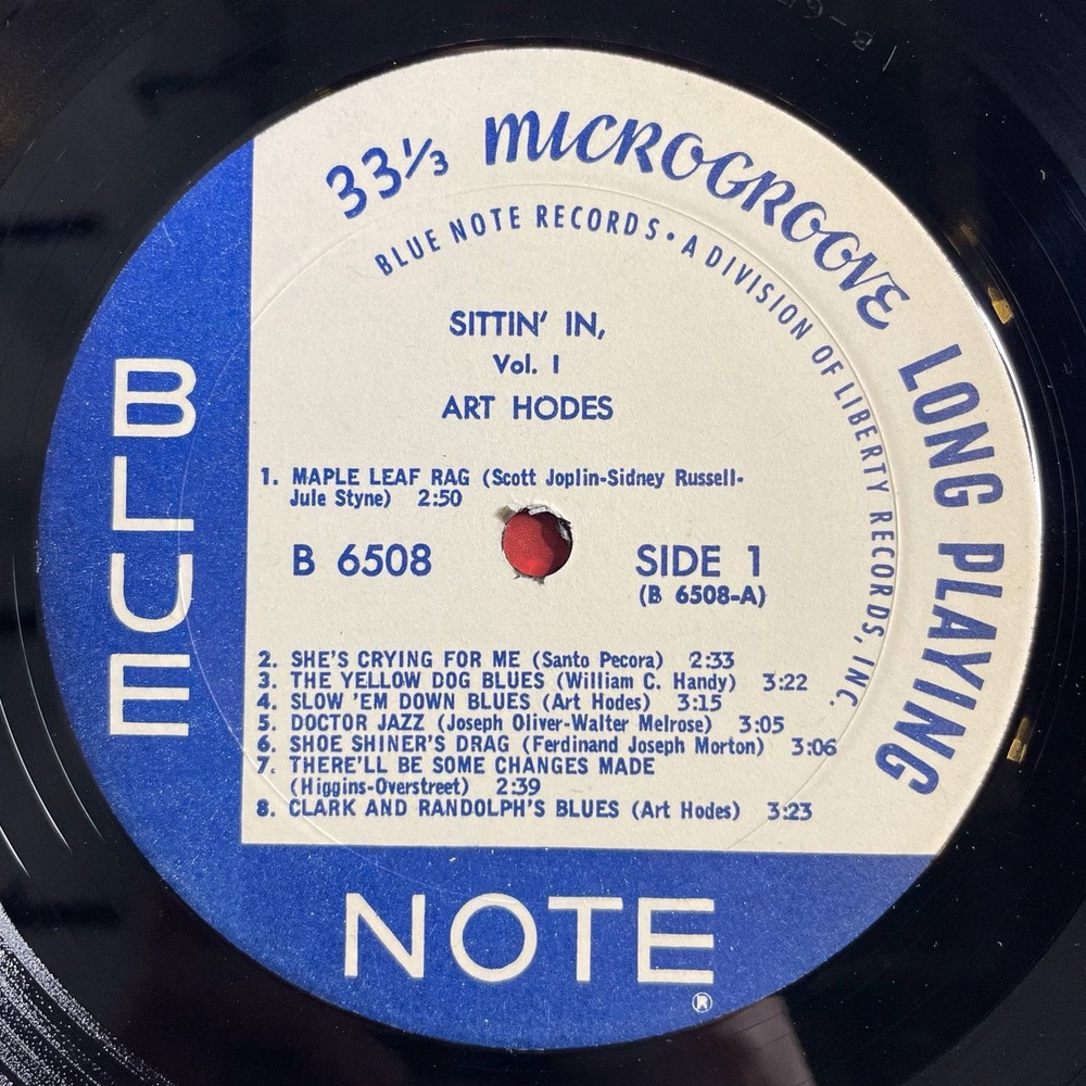 Винтажная виниловая пластинка LP Art Hodes Sittin' In Volume I (USA 1969) Blue Note