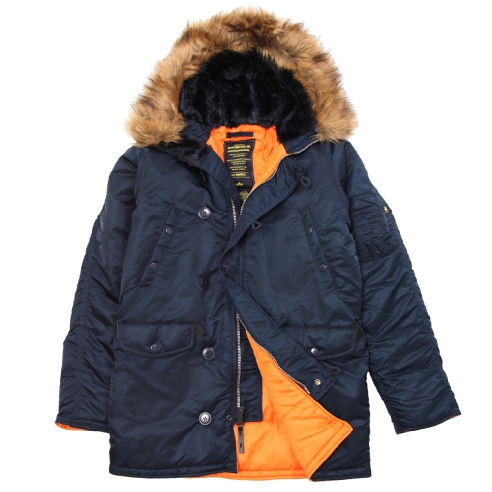 Парка N-3B Slim Fit (Replica Blue) Alpha Ind.