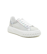 Кожаные кроссовки Casadei - серебряный(2X011X0201C2339)