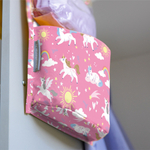 Кармашки для детского сада на липучке. Единороги принт