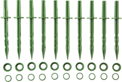 GRINDA 200 мм, зеленые, полипропилен, 10 шт, садовые колышки (422319)
