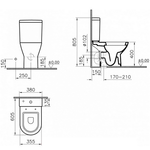 Унитаз-компакт VitrA Diana 9816B003-7201
