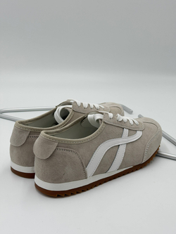 Кроссовки женские натуральная кожа арт. 251-5 цвет "бежево-серый"