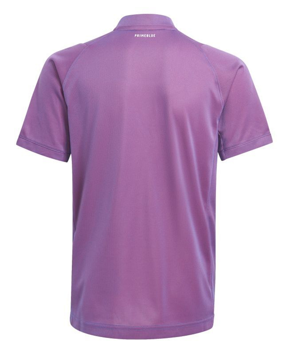 Футболка для мальчика теннисная Adidas Roland Garros Polo - purple/white