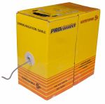 Кабель витая пара F/UTP, CAT 5, PVC, 4PR, 26AWG, внутренний, однопроволочный, серый, 305м PROconnect