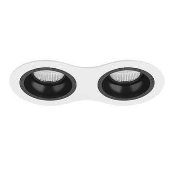 Встраиваемый точечный светильник D6260707 белый/черный Domino Lightstar