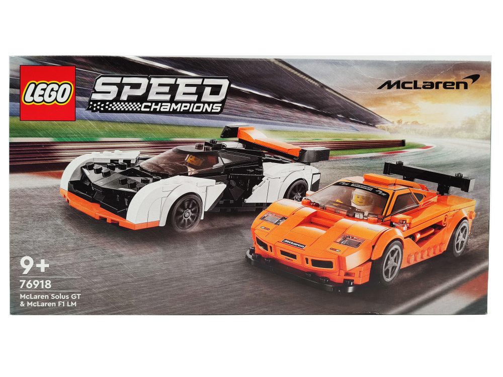 Конструктор LEGO Speed Champions 76918 Макларен Solus GT и Макларен F1 LM