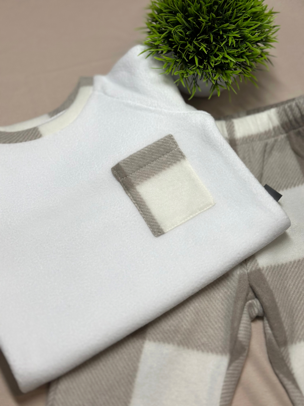 Флисовый костюм Латте