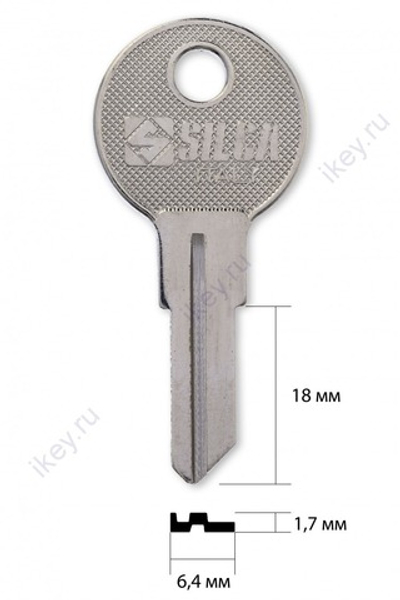 Заготовка английского ключа10011 YA4 SILCA_YA-11D, YA-44D_YD8