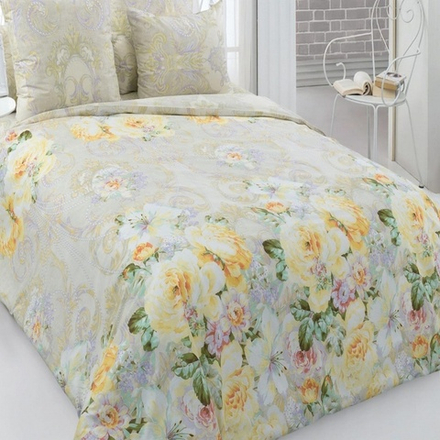 Комплект постельного белья "П37. ДОЛИНА РОЗ", перкаль, 100% хлопок.