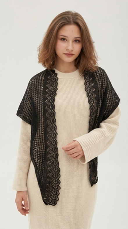 Косынка К211-07 черная