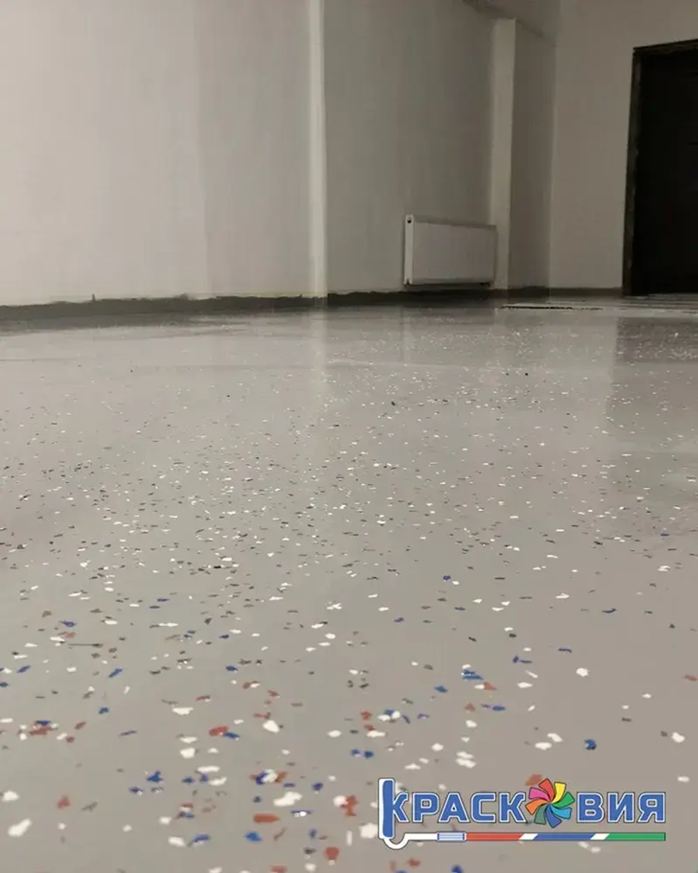 Краска по бетону Бетостоун-2 Эксперт Алмаз УФ, полиуретановая эмаль, износостойкая, УФ-стойкая, RAL 7040, 3кг.