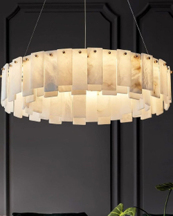 Подвесные люстры из натурального мрамора — сочетание роскоши и современного дизайна.