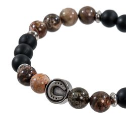 NP-09/1 Браслет из камней «Оникс»