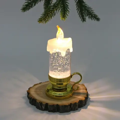 Сувенир с подсветкой «Волшебное пламя» 8*18 см, Золото (работает от батареек LR44*3)