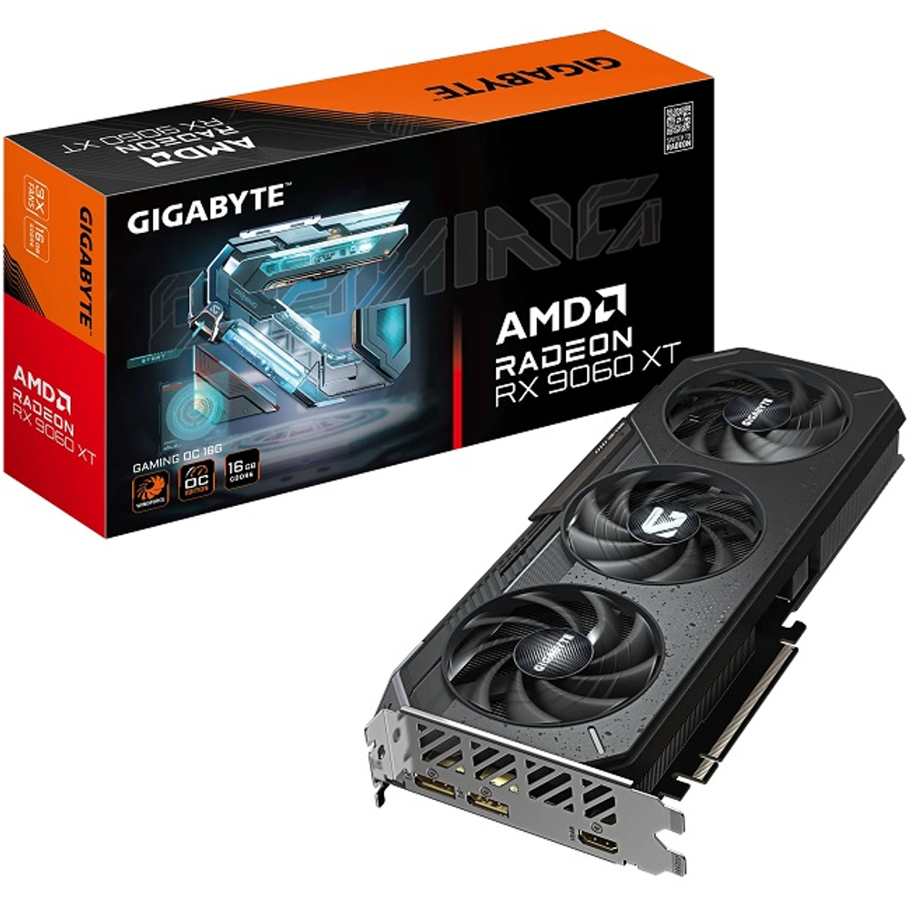 Видеокарта GIGABYTE Radeon RX 9060 XT GAMING OC 16GB (GV-R9060XTGAMING OC-16GD)
