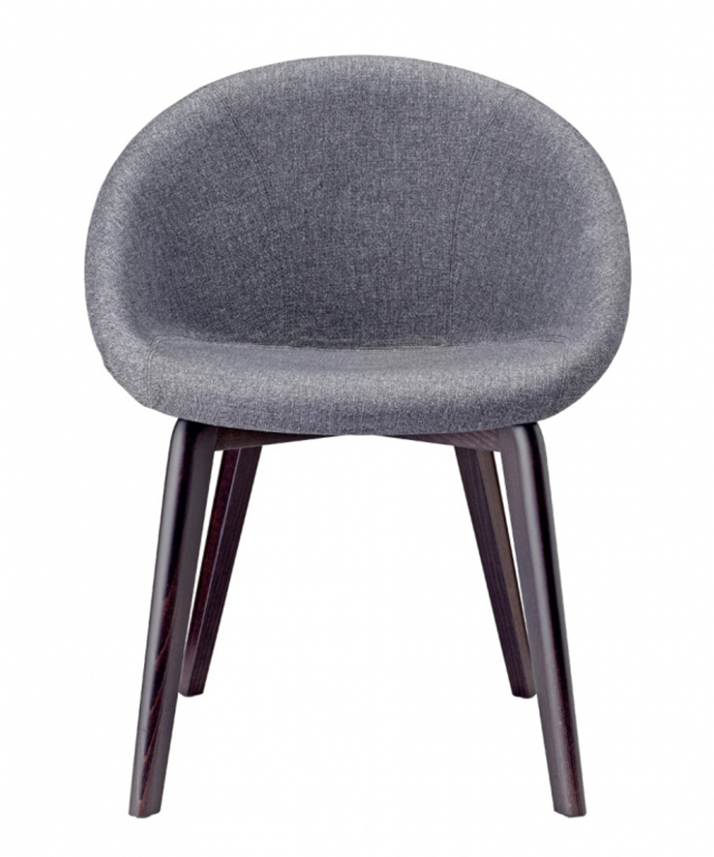 Кресло с обивкой Scab Design Natural Giulia Pop, венге, серый