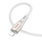 Кабель USB на Lightning 2.4A Hoco U133 (grey) (Краснодар склад)