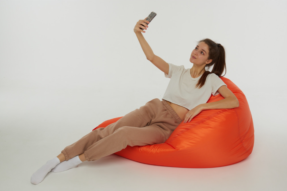 Кресло-мешок Классик, однотонное, ткань Оксфорд