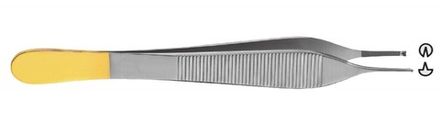 Пинцет хирургический ADSON 125мм карбидные вставки