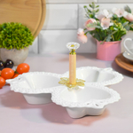 Менажница 3-х секционная 25см, ZD20232