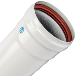 Элемент дымохода  Ø80/100 труба 2000 мм утепленная п/м