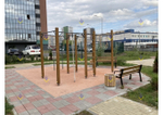 Спортивный комплекс с кольцами и канатом