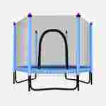 Батут с сеткой, диаметр 5 фт, синий