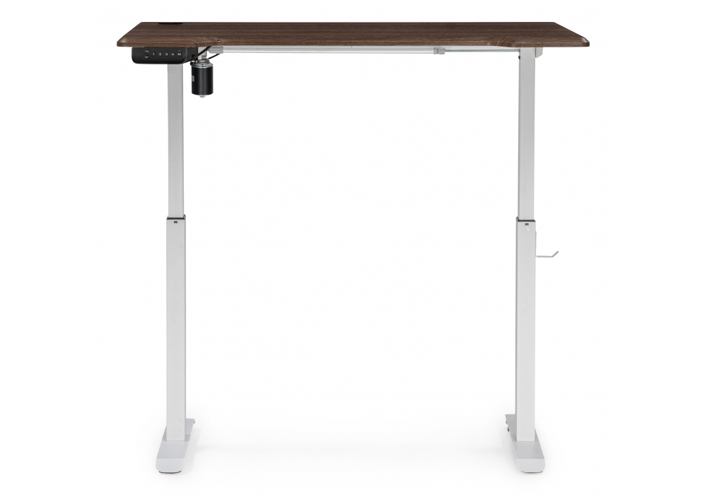 Компьютерный стол Woodville Маркос с механизмом подъема 120х75х75 орех кантри, белый