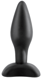 Силиконовая анальная пробка для начинающих (Цвет: черный)