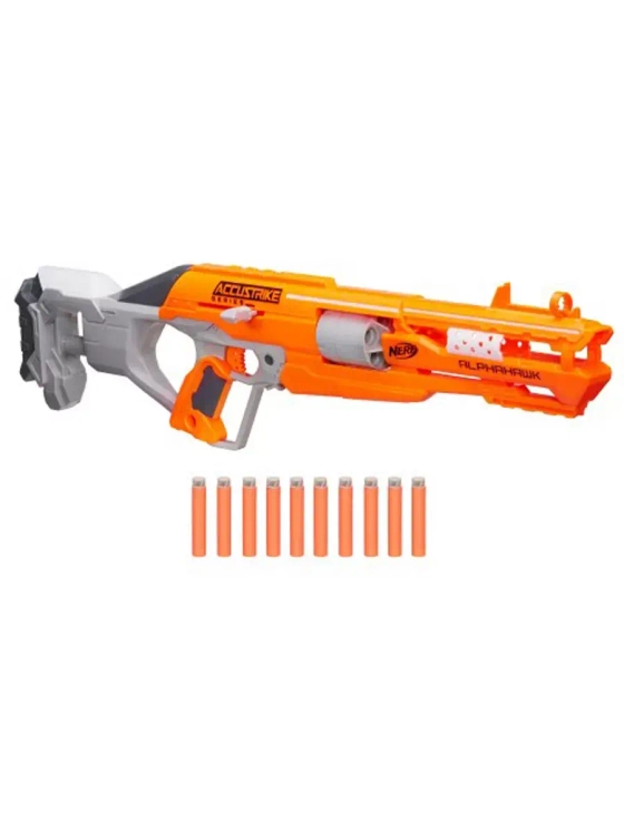 Бластер Нерф Аккустрайк Альфахок B7784 детское оружие