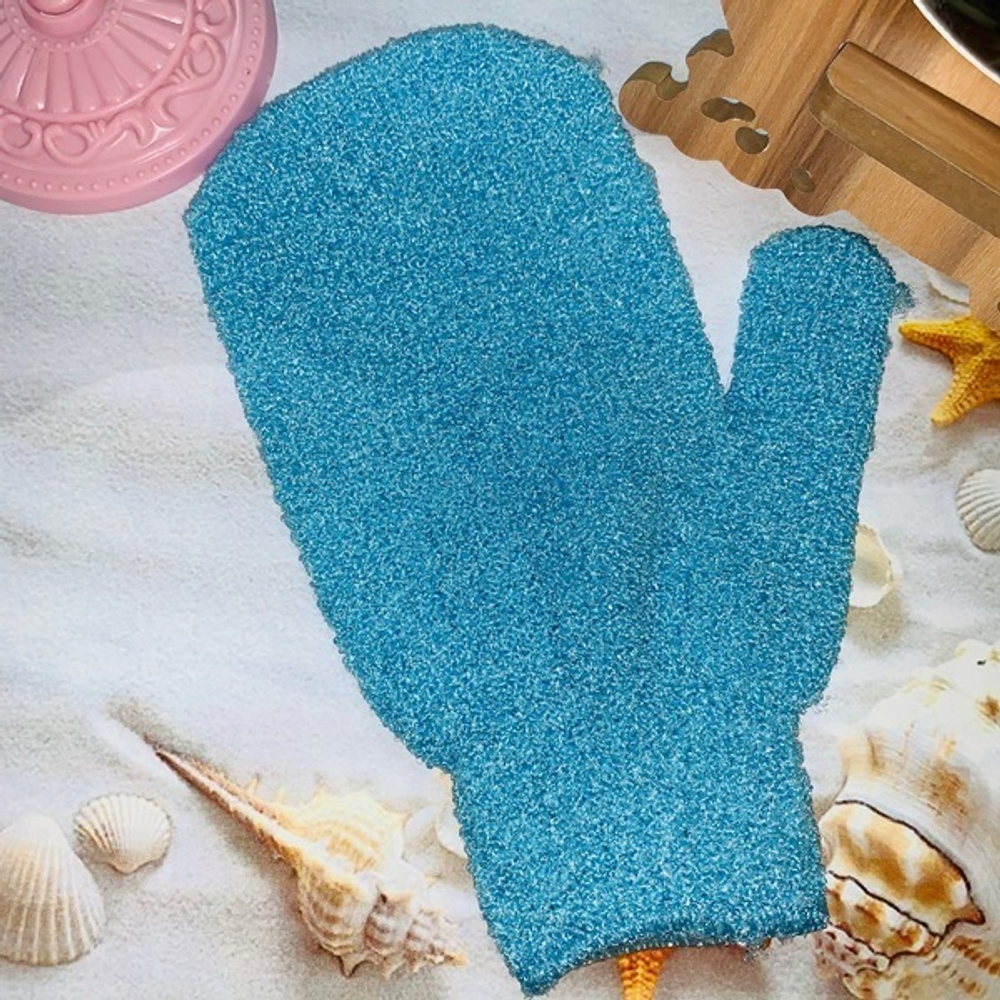 Мочалка-варежка для тела «Наслаждение», мягкая, цвет микс 16*9 см