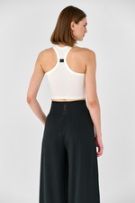 Брюки макси с манжетами с карманами