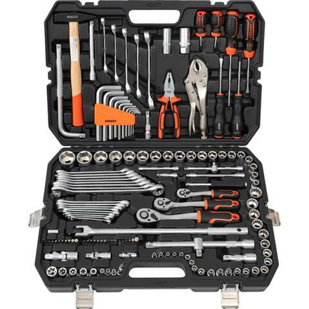 Набор инструмента Gigant 1/2, 1/4 и 3/8 дюйма с 6-гранными головками, 142 предмета GAS-142