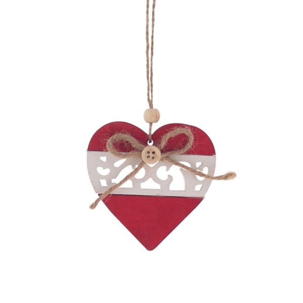 GAEM Украшение новогоднее "Сердце", L8 W0,6 H8 см, 2в.