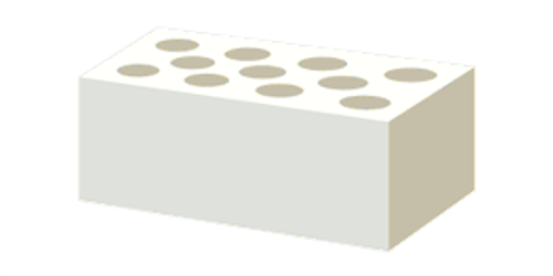 Камень силикатный Гулькевичи белый пустотелый