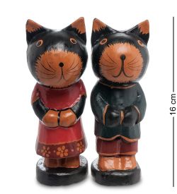 28-021 Статуэтка КОТ и КОШКА фольклор, набор 2 шт
