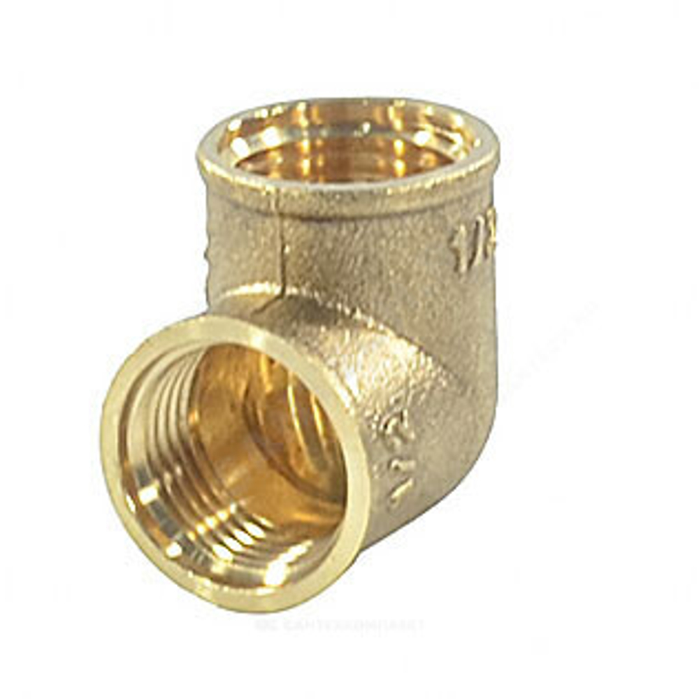 Угольник латунь Ду 15 (1/2") ВР/ВР VALFEX VF.090.L.012