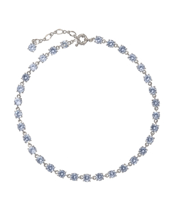 Колье крупные цирконии, серебро