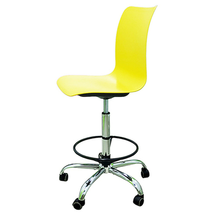 Стул медицинский высокий COLLEGE COLOR SH25 Lemon yellow