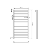 Полотенцесушитель водяной Comfysan Luce W-10 100/50, белый, шт