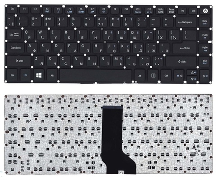 Клавиатура для ноутбука Acer Aspire E5-422, E5-432, E5-473, ES1-420, ES1-421, ES1-431 series (без рамки)