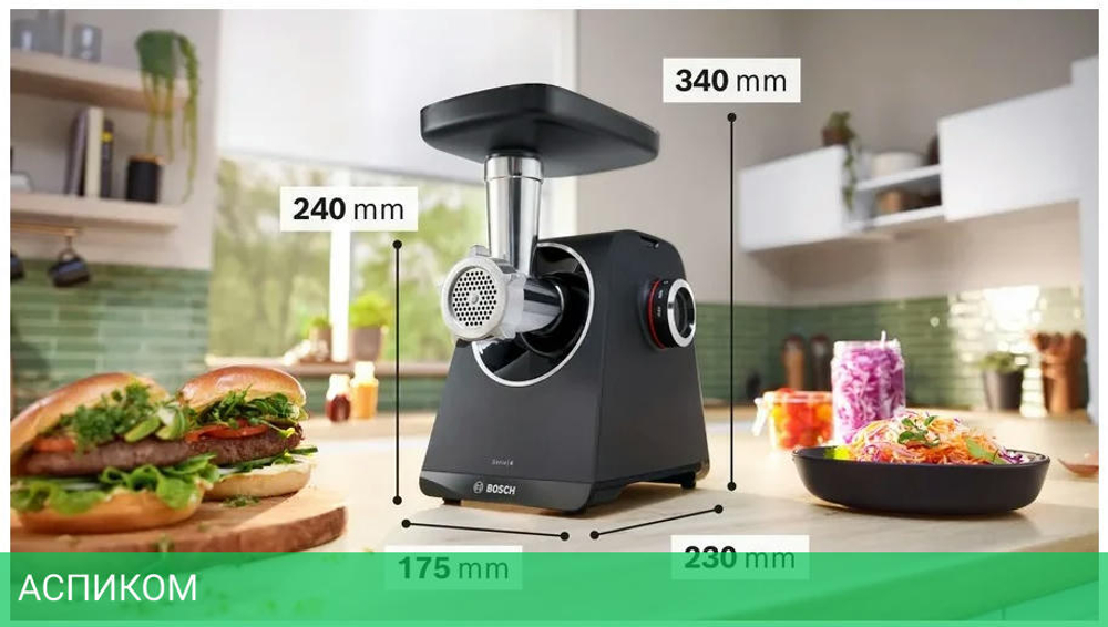 Мясорубка Bosch MFWS440B черный