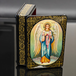 Шкатулка "Ангел" (Ручная роспись Палех)