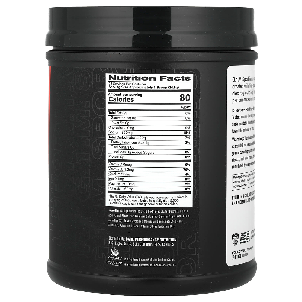 BPN, G.1.M Sport, соленый арбуз, 623 г (1 фунт 6 унций)